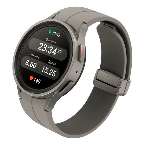Samsung Galaxy Watch5 Pro Bluetooth WiFi GPS 1.4" caja 45mm de  titanio  gris titanio, malla  gris titanio de  silicona SM-R920