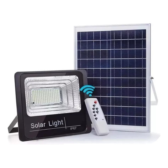 Lampara Luz Foco Solar 100w /200 Led ,exterior, C/control