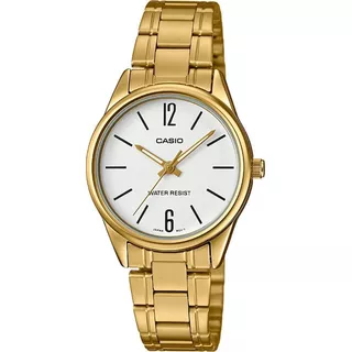 Relogio Casio Feminino Ltp-v005g 7bu Dourado Analogico Ofert