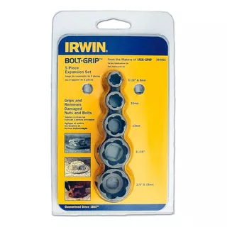 Juego De Extractores De Tuercas Irwin Bolt-grip De 5 Piezas