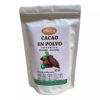 Cacao En Polvo Orgánico Sin Azúcar Ideal Keto 250 Gr