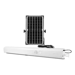 Kit Panel Solar 10w Lampara Recargable De Emergencia 1000lm