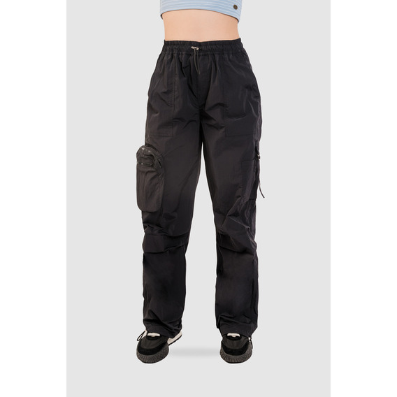 Pantalón Cargo Parachute Larry - Negro