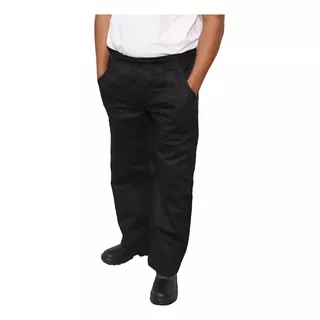 Calças Oxford Preta Uniformes Profissionais Masculino