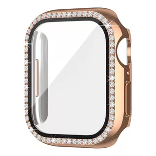 Case Forro Protector Applewatch Y Smartwatch Con Cristales 