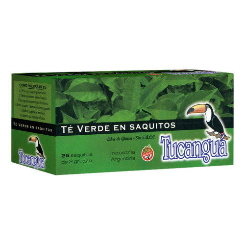 Tucanguá té verde tradicional 25 saquitos