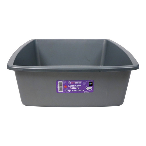 Caja Plástica Sanitaria Para Gatos Articulos Mascotas Color Verde Oscuro