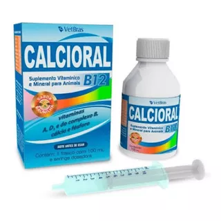 Calcioral B12 Suplemento Vitamínico E Mineral 100ml Vetbras