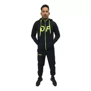 Campera Df Grande + Pantalon Df Conjunto Deportivo Negro