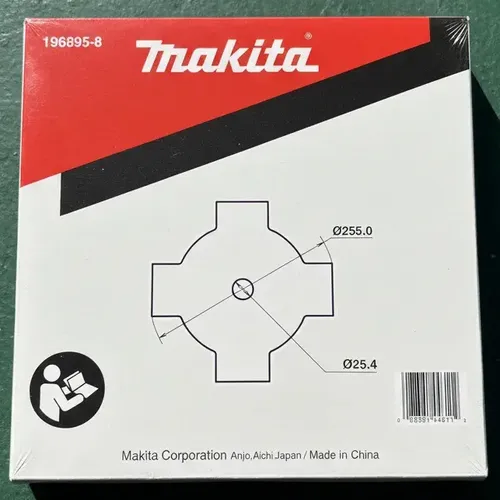 Lamina Roçadeira Makita 4 Pontas 255x1,4x4t Furo 25,4mm N.f