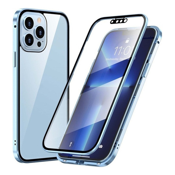 Carcasa De Cristal De Doble Cara Para iPhone 13