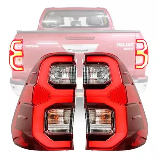 Kit Par Lanterna Led Hilux 2016 A 2024 Modelo 2021 Srx