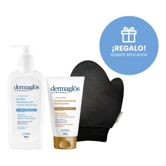 Kit Autobronceante Dermaglós + Ultra Hidratación