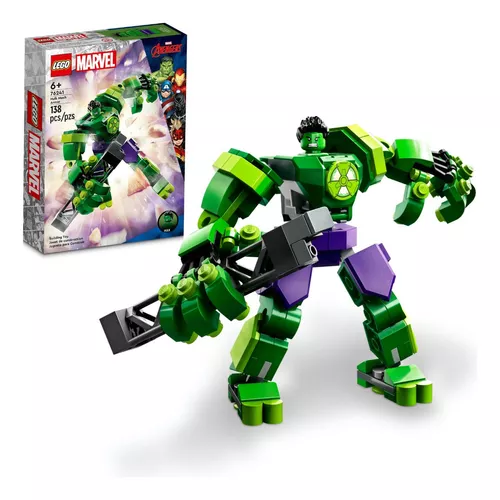 Kit Marvel Super Heroes 76241 Armadura Robô De Hulk Lego Quantidade de peças  138