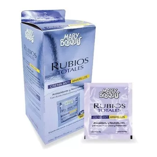 Rubios Totales Crema Antiamarillo 20g Mary Bosques X 36 Und