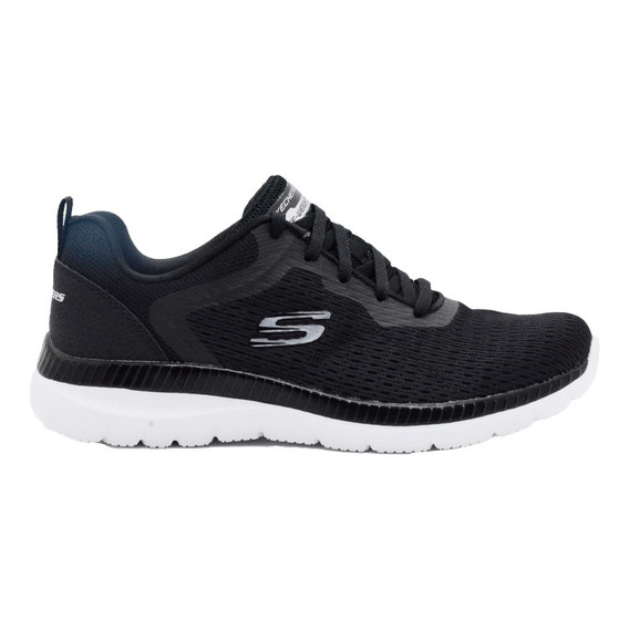 Tenis Skechers Mujer Bountiful - Quick Path Negro - Blanco