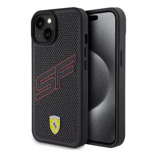 Protector Ferrari Para iPhone 15 Big Sf Black Case