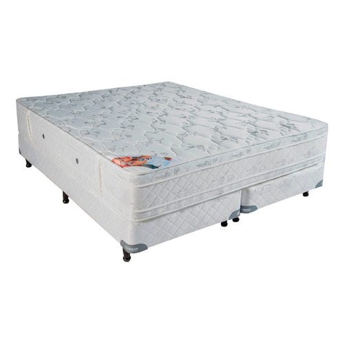 Sommier Deseo Espuma Diamante 2 plazas de 190cmx140cm  negro