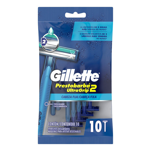 Máquina para afeitar Gillette  Prestobarba2 UltraGrip 10 u