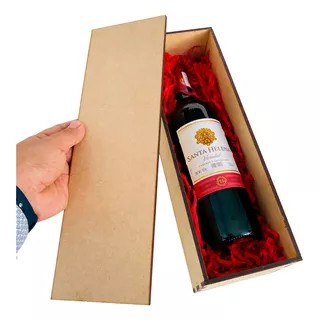 Porta Botellas Vinos Caja Madera Mdf Regalo Recuerdos Fiesta