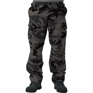 Pantalon Camuflado Ripstop Urbano Gris Negro 