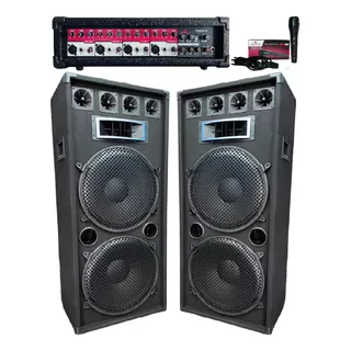 2 Columna Doble 15 2400w 3 Vias+consola Potenciada Moon M410