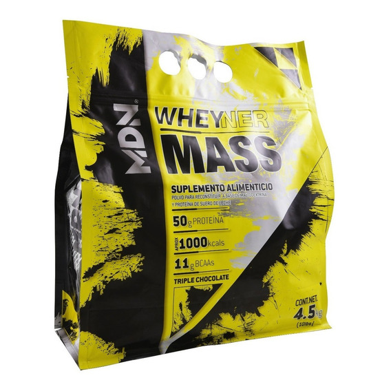 Proteína Ganador de Peso Whey Ner Mass MDN Sports 4.5kg Sabor Chocolate