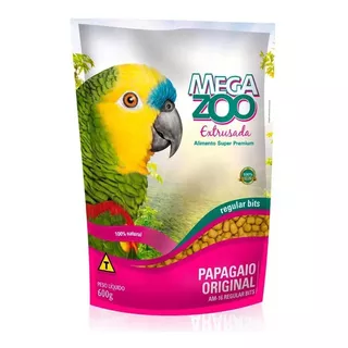Ração Megazoo Extrusada Papagaios Regular - 600g