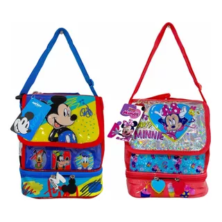 Lunchera Térmica Minnie Mickey Escolar Vianda Lic. Oficial