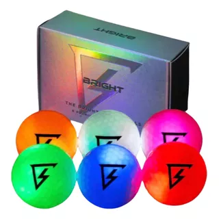 Pelotas De Golf Bright 6pz - Fosforescentes - Luminosas -led