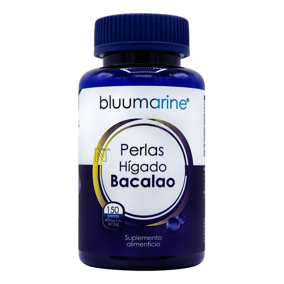 Suplemento En Perlas Anahuac  Bluumarine Higado De Bacalao En Botella De 67g 150 Un