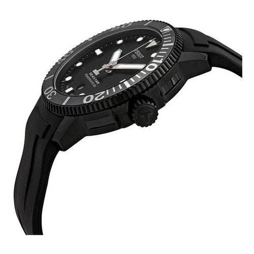 Tissot Seastar 1000 Esfera Negra Automático Para Hombre Relo