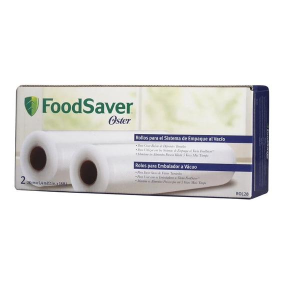 Pack 5 Cajas Para Oster Foodsaver  Rol28 (10 Rollos)