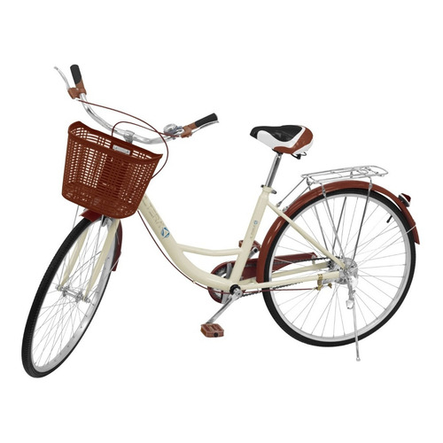 Bicicleta urbana femenina Altera BA RBIKE-002  2019 R26 M 1v freno caliper color café con pie de apoyo