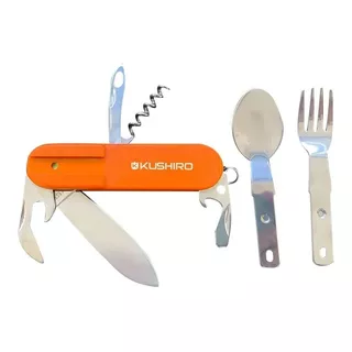 Cortapluma Multi-herramientas Kushiro Mhcu7u Camping Acero Color Naranja