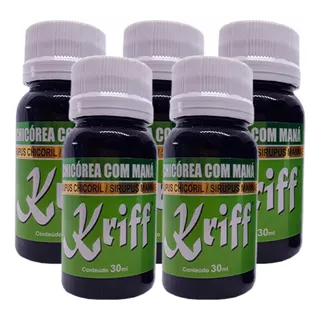 Kit 3 Xaropes De Chicória Com Maná Kriff 30ml