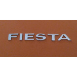 Emblema Ford Fiesta En Metal Pulido