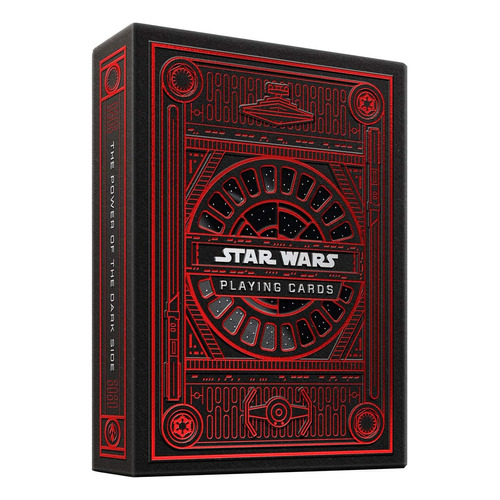 Theory11 Baraja Póker Star Wars Cartas Edición De Lujo Reverso Negro Idioma Inglés Personaje Star Wars Dark Side Red Rojo