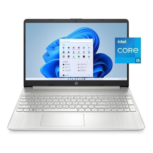 Notebook HP 15-dy2095wm plata 15.6", Intel Core i5 1135G7  8GB de RAM 256GB SSD, Intel Iris Xe Graphics G7 80EUs 1920x1080px Windows 10 Home