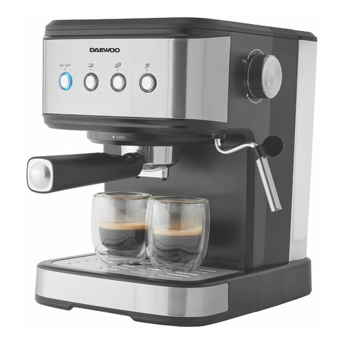 Cafetera Express Daewoo Cm1000 20 Bares Color Plateado