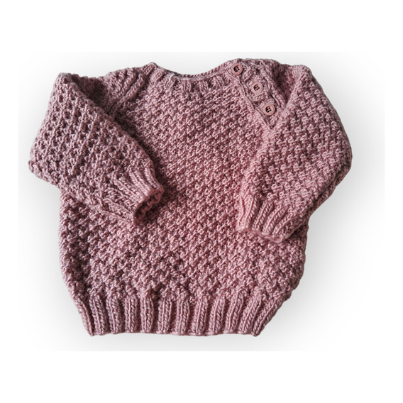 Buzo Sweater Tejido A Mano Para Bebés Niños