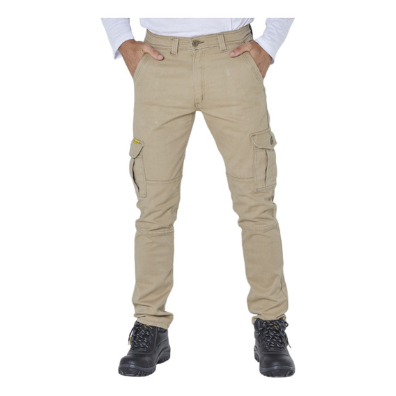 Pantalón Pampero Cargo De Trabajo Slim Fit Elastizado