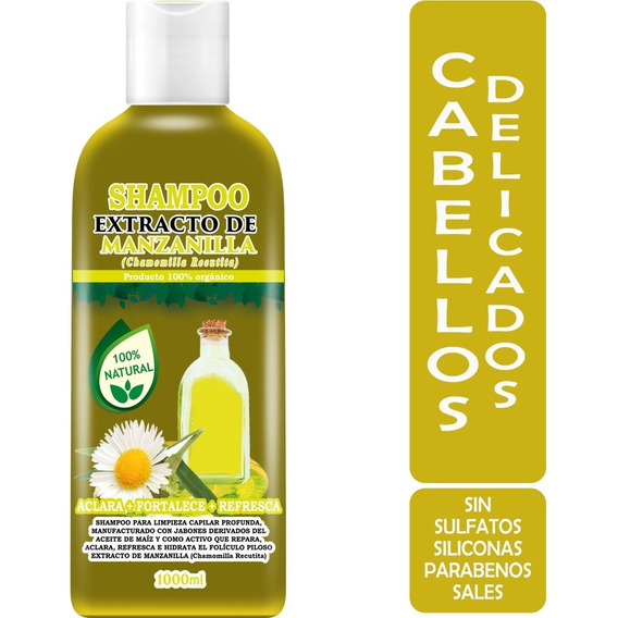 Shampoo Extracto De Manzanilla Natural 1 Litro Envió Gratis!