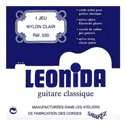 Encordado Guitarra Criolla Clasica Nylon Savarez Leonida 530