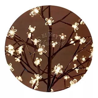 Arbol Flor Del Cerezo Luces Led Calida 180cm Lampara De Pie