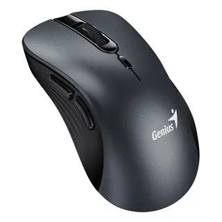 Mouse Genius Ergonómico Inalambrico Silencioso 8100s Gris Color Gris Oscuro