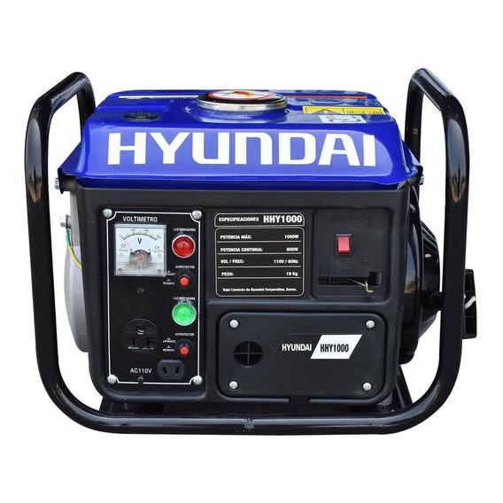 Generador Portátil Hyundai HHY1000 1000W monofásico 110V A Gasolina