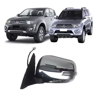 Retrovisor Pajero Dakar L200 Triton 14 2015 C Pisca Retratil