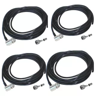 Kit 4 Cabo Coaxial 5m Rg58 50r Conector Mini Motorola Px Py