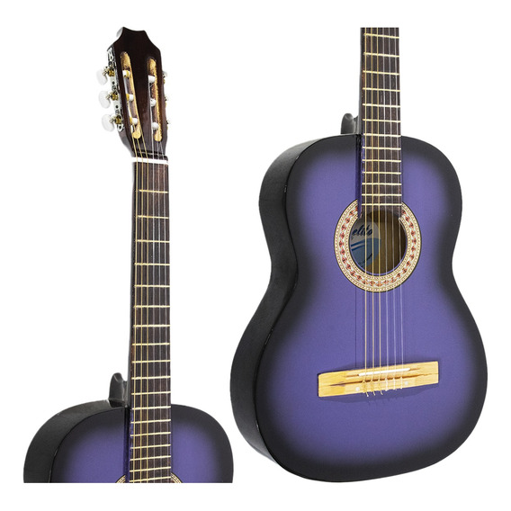 Guitarra Criolla Clasica De Estudio Color Violeta